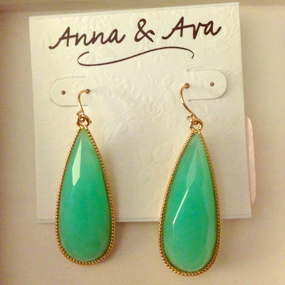 Anna & Ava Jewelry - Teal Dangle Earrings