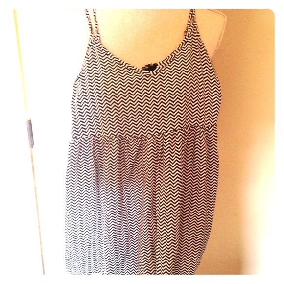 LF romper chevron print