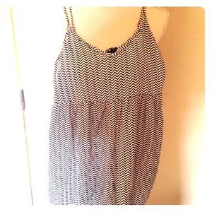 LF romper chevron print