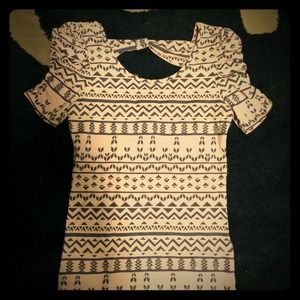 Forever 21 light pink tribal top