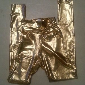 Gold High waisted Leggings