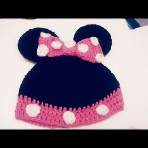 Minnie crochet hat 0- 18 months handmade