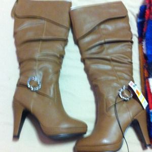 Apple bottom high heel boots