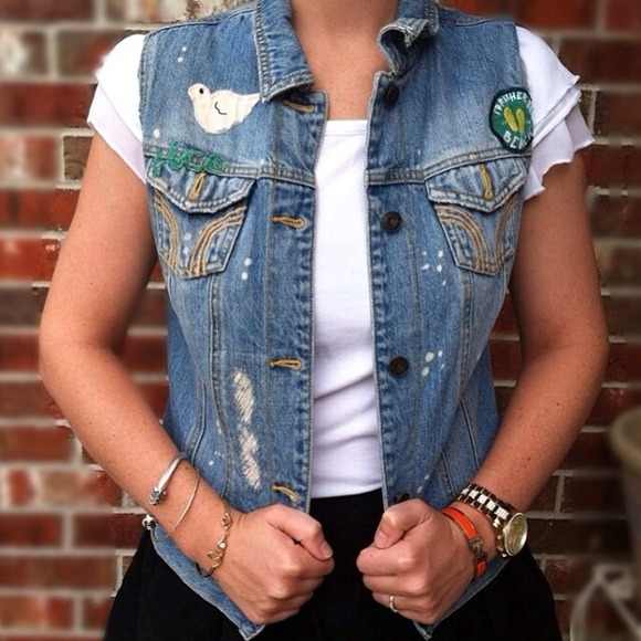 Hollister biker vest