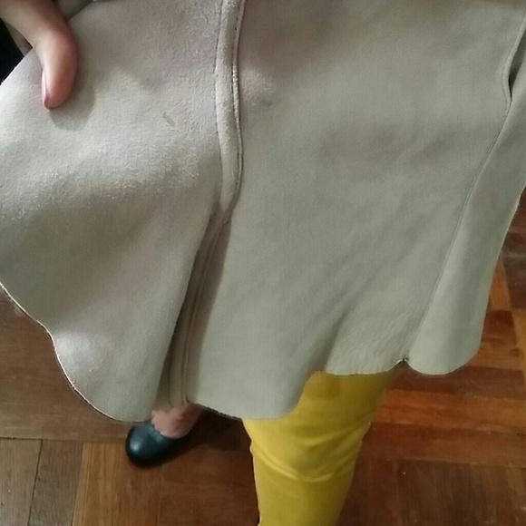 Genuine shearling light pink/brown jacket size 4 - Picture 3 of 4