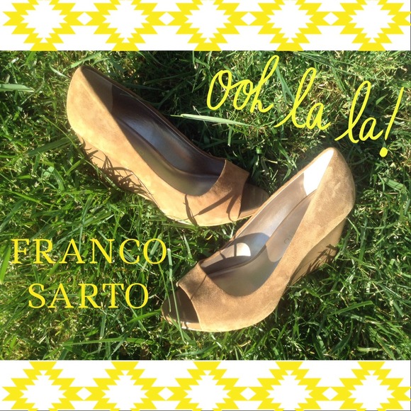 FRANCO SARTO open toe wedges💁NEW LISTING👯🎉