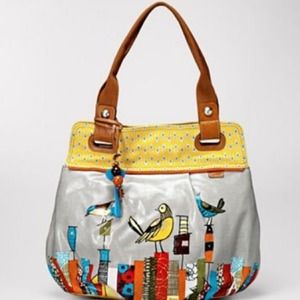 Sold 🌸 Fossil "Felicity" Bird-Print Handbag 🌸