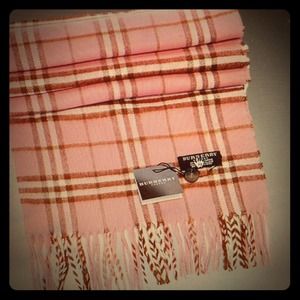 Burberry Cashmere Pink Scarf
