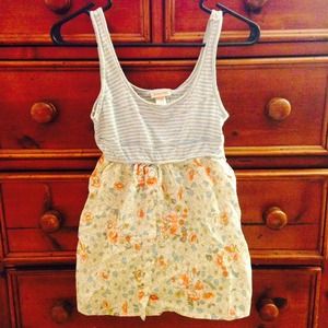 Blue stripe floral vintage shirt