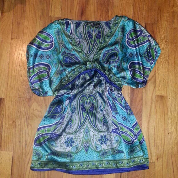 Sold in bundle Turquoise and blue blouse