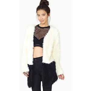 MINKPINK Color block Faux Fur Coat - Nasty Gal