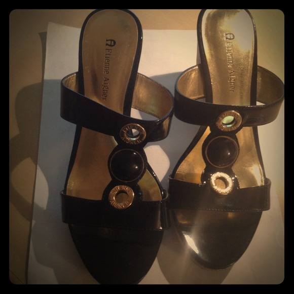 Etienne Aigner wedge sandal