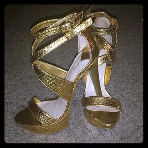 Nine West Gold Heels