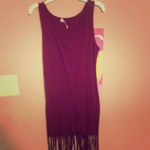 Fringe bottom dress