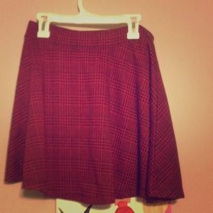 Plaid skater skirt