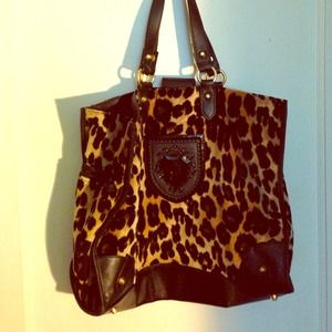 ❗️HOLD❗️Cheetah Print Juicy Couture Velour Tote