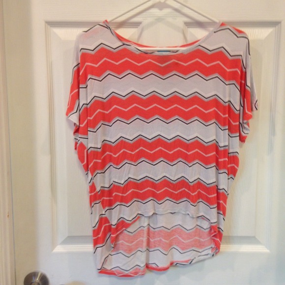 Peachy Chevron Hi/low