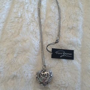 Silver heart necklace
