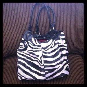 Zebra print purse