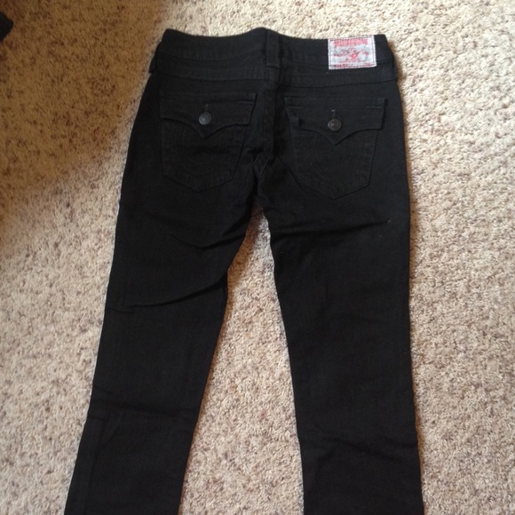 True Religion Becky Black Denim jeans size 26