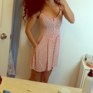 Adorable pink and black dress