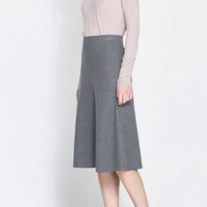 Zara gray high waisted skirt