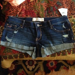 Brand new hollister jean shorts