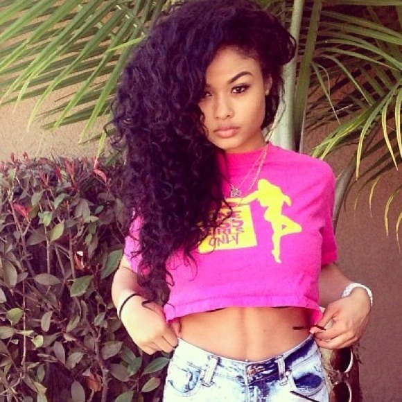 Pink and Yellow Fine Ass Girls Crop Top - Picture 1 of 1