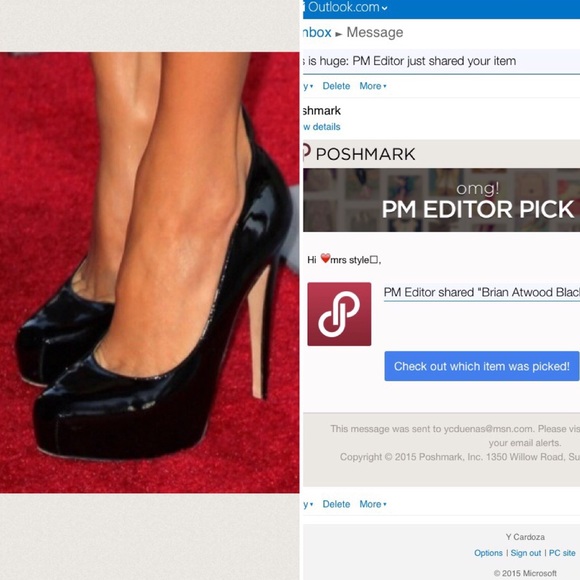 💕PM Editor Pick💕Brian Atwood Black Maniac Pump - Picture 3 of 4
