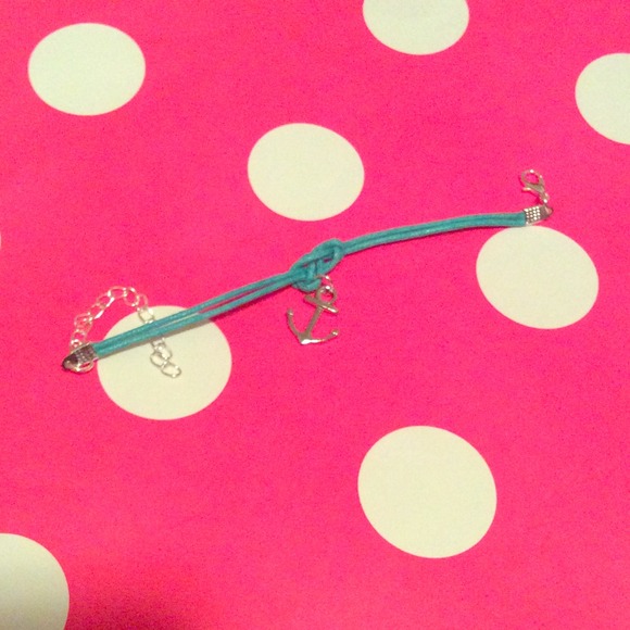 Turquoise anchor bracelet