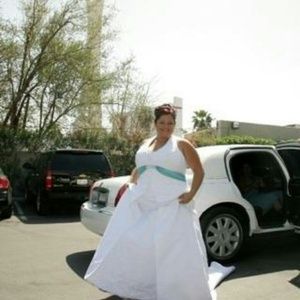 Halter wedding dress