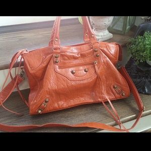 *SOLD* Large Orange Handbag