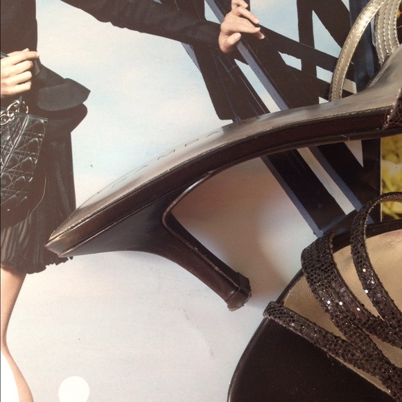 glittery slip on heels - Picture 2 of 4