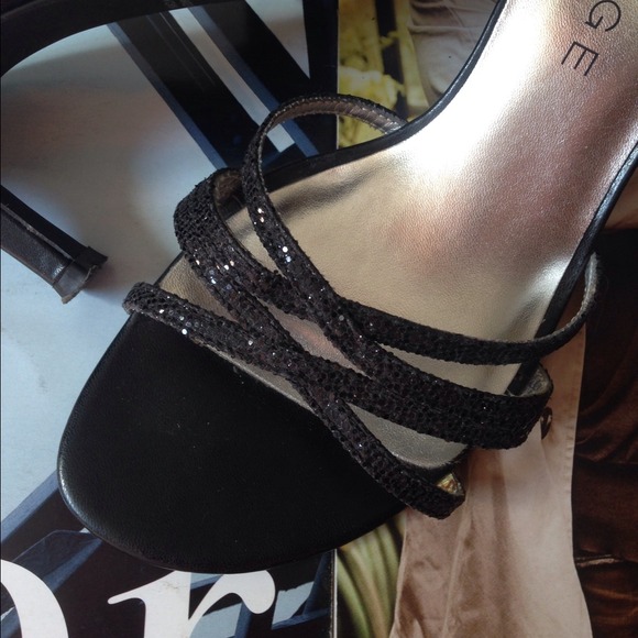 glittery slip on heels - Picture 3 of 4