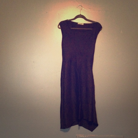 Jill Sander navy blue linen sundress