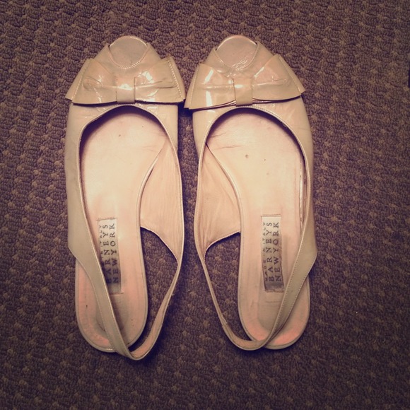 Barney's NY Peep-Toe Flats