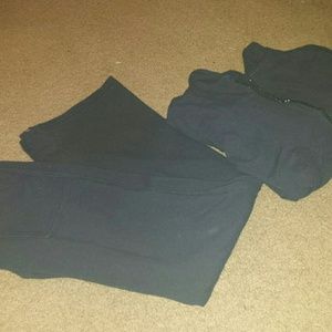 Dark blue track suit