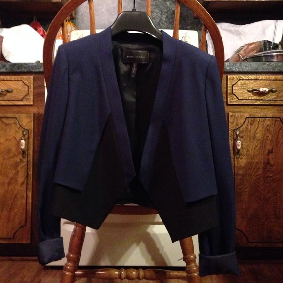 Navy blue and black BCBG Max Azria Blazer