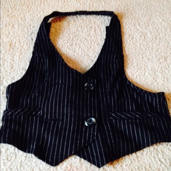 A pinstripe vest.