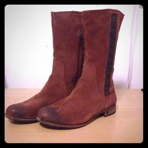 UGG Authentic Annisa Cinnamon Suede Leather Boots