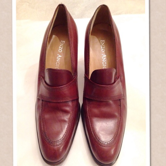 Vintage Enzo Angiolini Brown Leather Shoes - Picture 1 of 2