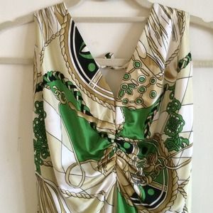 Gorgeous Green and Gold Chetta B Dress
