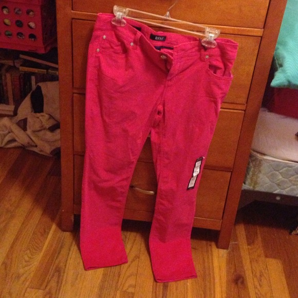 Pink courdory jeans