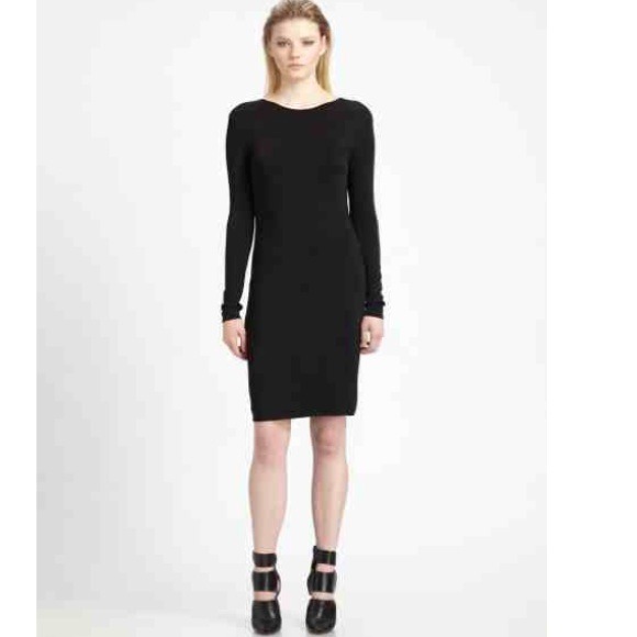 T BY ALEXANDER WANG
Black Drape Back Jersey Dress