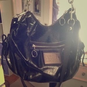 Coach Poppy Patent Leather Jazzy Hobo Bag