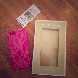 New in box iPhone 5, 5s Pink MK Michael Kors Case