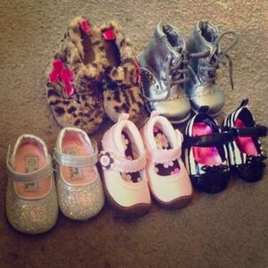 Shoes baby girl , size 1, 2