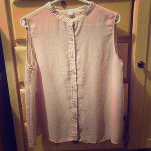 Sheer blush blouse. Like new