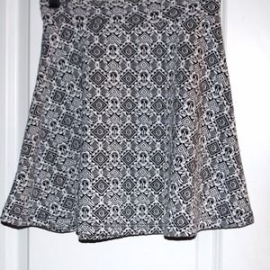 Patterned skater skirt