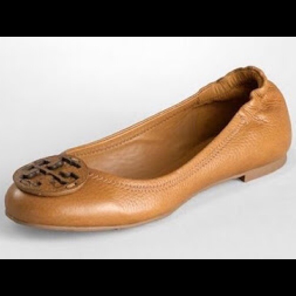 Tory Burch Women's Reva Ballerina Flat, Royal Tan